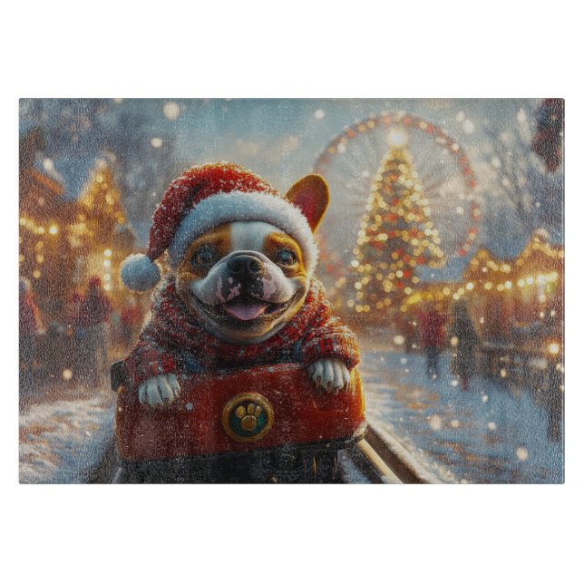 Bull Terrier Hund Rulltrappa Jul (Framsidan)