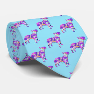 Bull Terrier Hund Silhouette Lila Light Blue Nacke Slips