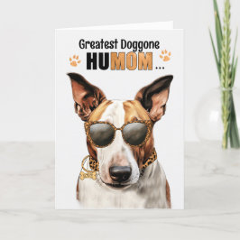 Bull Terrier Hund Underbarare HuMOM Mors dag Helgkort