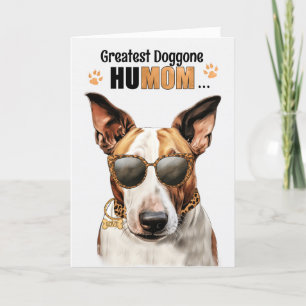 Bull Terrier Hund Underbarare HuMOM Mors dag Helgkort
