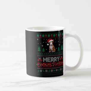 Bull Terrier Hundälskares Santa Hat Julgran L Kaffemugg