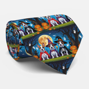 Bull Terrier Hundar Pumpa Halloween Rolig Slips