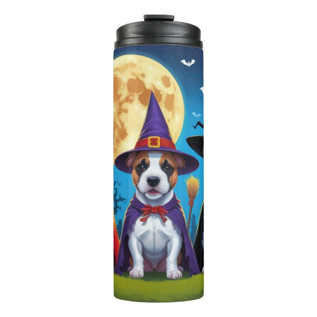 Bull Terrier Hundar Pumpkin Halloween Funny (Framsida)