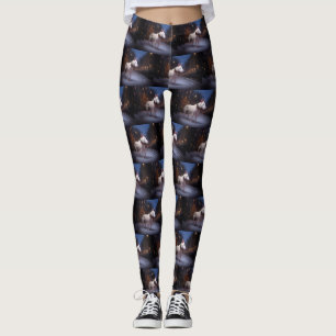 Bull Terrier jul - helgsäsong Leggings