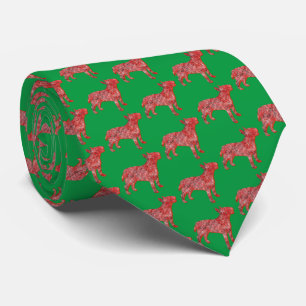 Bull Terrier Jul Hund Silhouette Grönt Nacke Slips