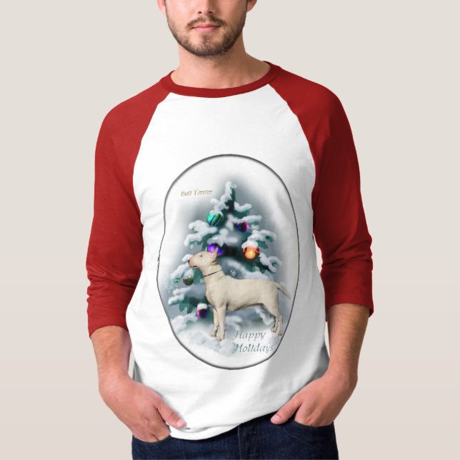 Bull Terrier-julgåvor T-shirt (Framsida)