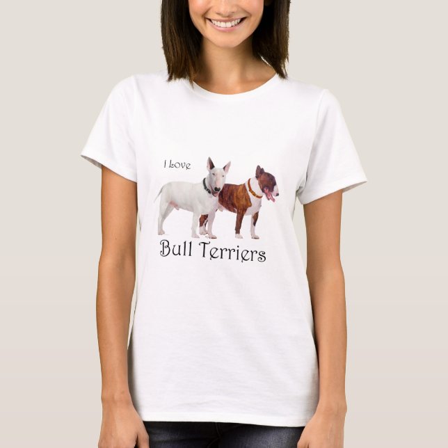 Bull Terrier Kärlek T-Shirt (Framsida)