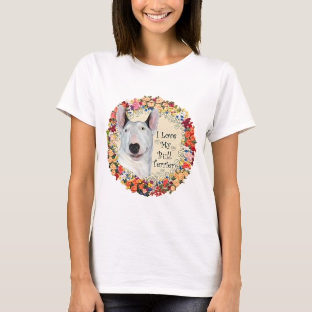 Bull Terrier Kärlek T-Shirt (Framsida)