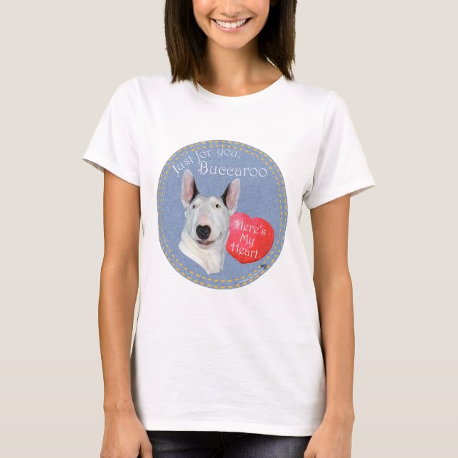 Bull Terrier Kärlek T-Shirt (Framsida)