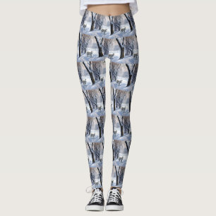 Bull Terrier Låt det snöa Jul Leggings