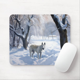 Bull Terrier Låt det snöa jul Musmatta
