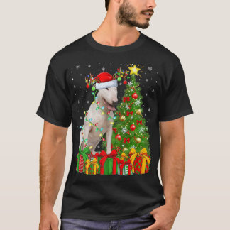 Bull Terrier Lighting Julafton Träd Santa Bull Ter T Shirt