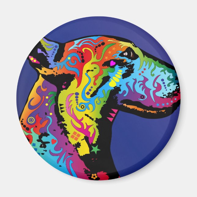 Bull Terrier Magnet (Framsidan)