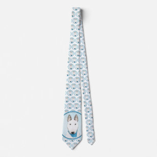 Bull Terrier målning - Cute Original Hund Art Slips