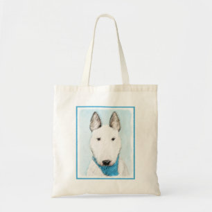 Bull Terrier målning - Cute Original Hund Art Tygkasse