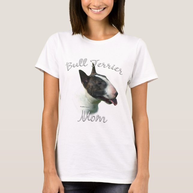 Bull Terrier Mamma 2 T-shirt (Framsida)