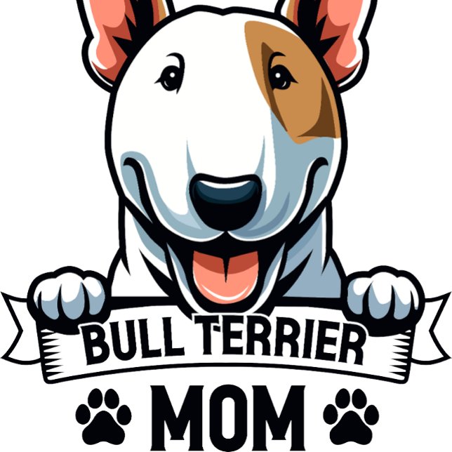 Bull Terrier Mamma T Shirt (Skapare uppladdad)
