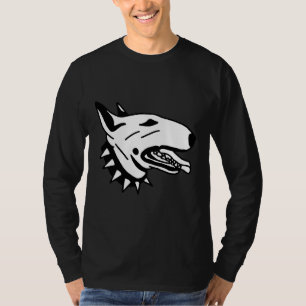 Bull Terrier med en svart kryddad kolon T Shirt