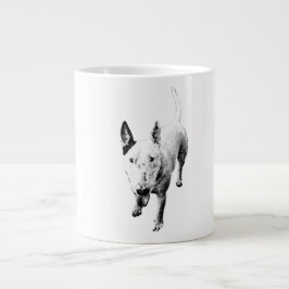 Bull Terrier Mug – Soulful Grit, Front and Center Jumbo Mugg