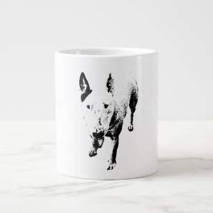Bull Terrier-mugg – Gritty bläckstil Jumbo Mugg