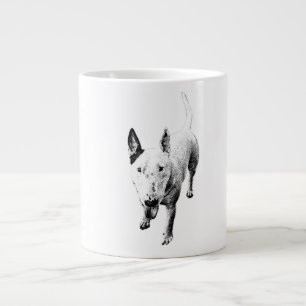 Bull Terrier-mugg – själsfullt mod i centrum Jumbo Mugg
