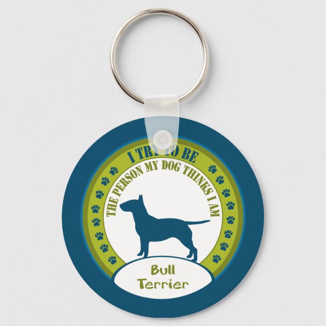 Bull Terrier Nyckelring (Framsida)