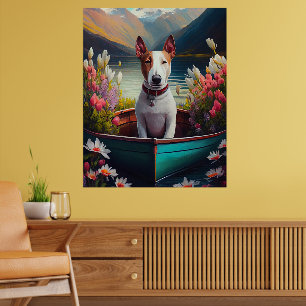 Bull Terrier on a Paddle: A Scenia Äventyr Poster