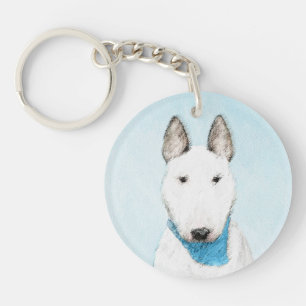 Bull Terrier Painting - Cute Original Hund Art