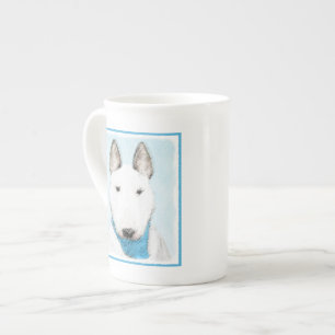 Bull Terrier Painting - Cute Original Hund Art Benporslin Mugg