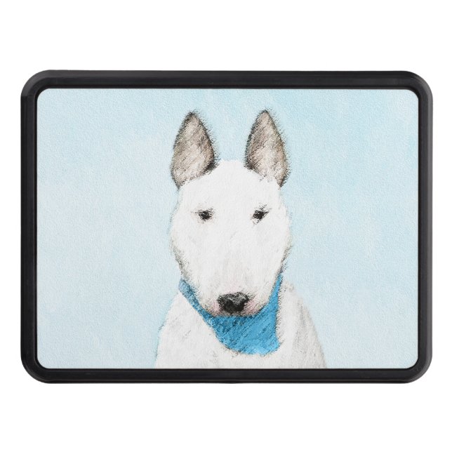 Bull Terrier Painting - Cute Original Hund Art Dragkroksskydd (Framsidan)