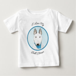 Bull Terrier Painting - Cute Original Hund Art T Shirt