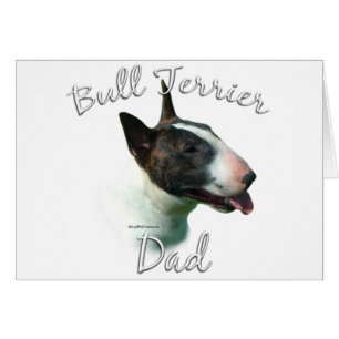 Bull Terrier Pappa 2 Hälsningskort
