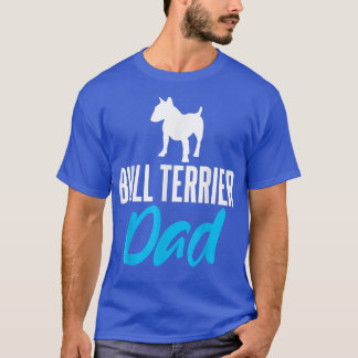 Bull Terrier Pappa Funny Sendering Hundar Owners  T Shirt