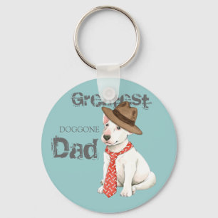 Bull Terrier Pappa Nyckelring