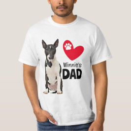 Bull Terrier Personlig Pappa T Shirt