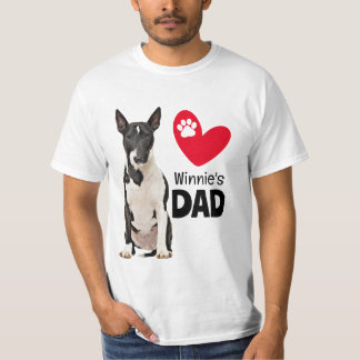 Bull Terrier Personlig Pappa T Shirt