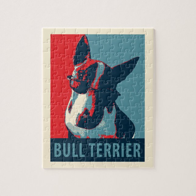 Bull Terrier Policy Parody Pussel (Vertikal)