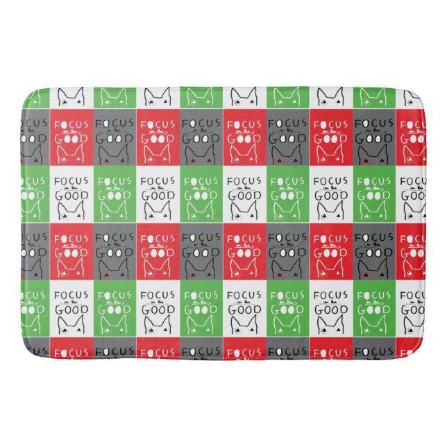 Bull Terrier Pop Art Focus on the BRA inspiration Badrumsmatta (Framsidan)