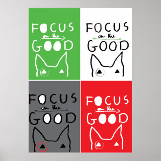 Bull Terrier Pop Art Focus on the BRA inspiration Poster