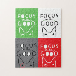 Bull Terrier Pop Art Focus på BRA offert Postc Pussel