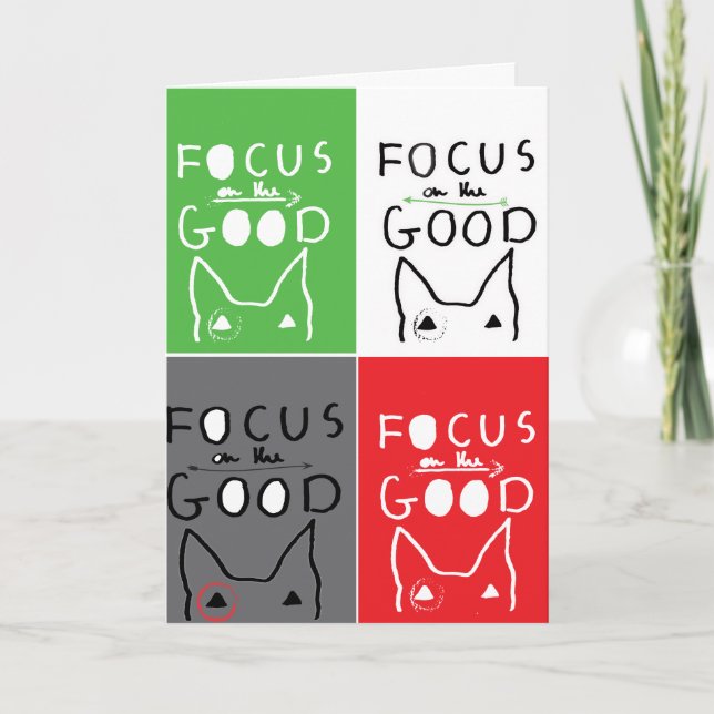 Bull Terrier Pop Art Focus på BRA offert Tack Kort (Framsida)