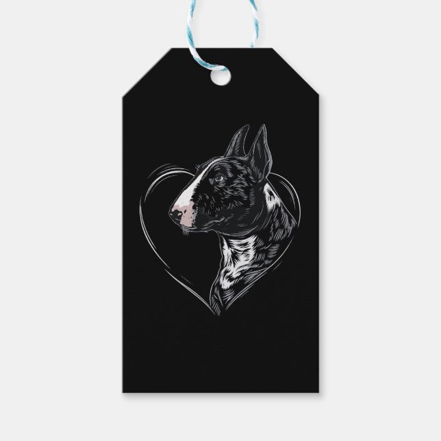 Bull Terrier Presentetikett (Framsidan)