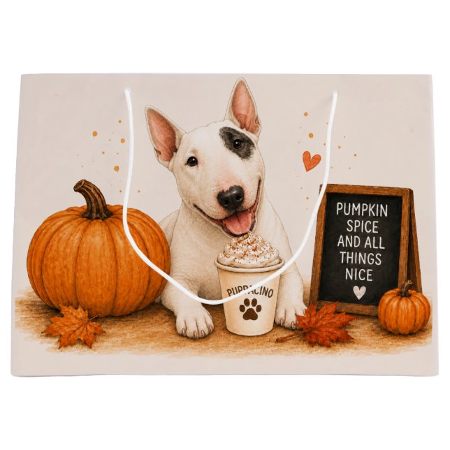 Bull Terrier Pumpkin Spice Kaffe (Framsidan)