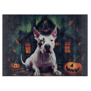 Bull Terrier Pumpkins Halloween Scary