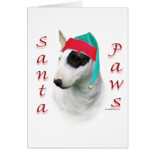 Bull Terrier Santa Tassar Hälsningskort
