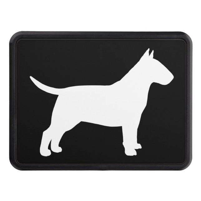 Bull Terrier Silhouette Dragkroksskydd (Framsidan)