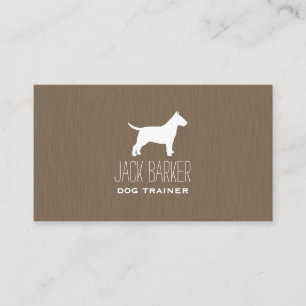 Bull Terrier Silhouette Visitkort
