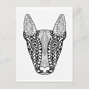 Bull Terrier Sketch Vykort