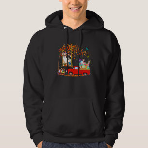 Bull Terrier, som i tyska örttåget (Ear Red Lastbi Hoodie