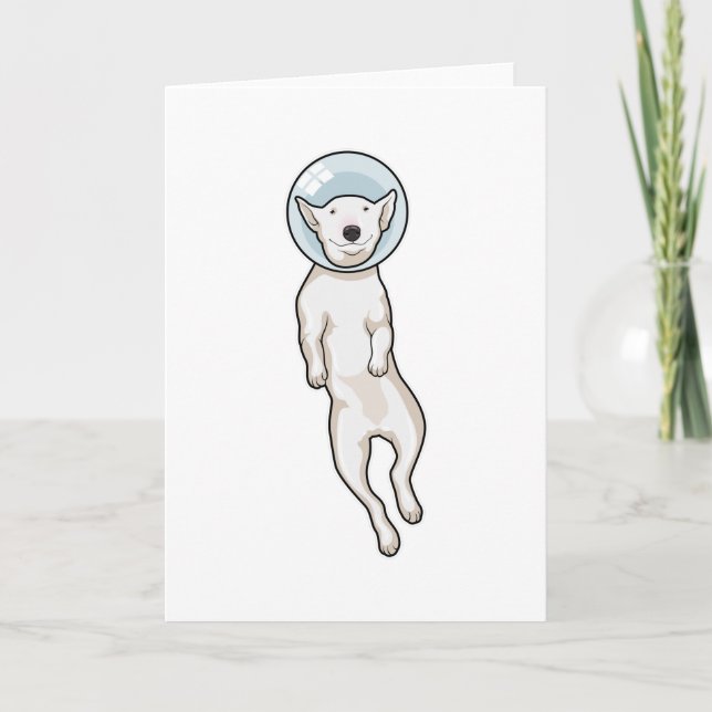 Bull Terrier Space Kort (Framsida)
